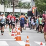 Florianópolis terá alterações no trânsito neste domingo por causa do Ironman 70.3 Atletas do Ironman 70.3 correndo em Florianópolis, com alterações no trânsito durante a prova.