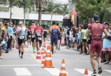 Florianópolis terá alterações no trânsito neste domingo por causa do Ironman 70.3 Atletas do Ironman 70.3 correndo em Florianópolis, com alterações no trânsito durante a prova.