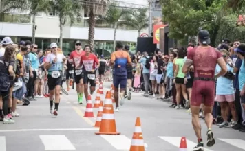 Florianópolis terá alterações no trânsito neste domingo por causa do Ironman 70.3 Atletas do Ironman 70.3 correndo em Florianópolis, com alterações no trânsito durante a prova.