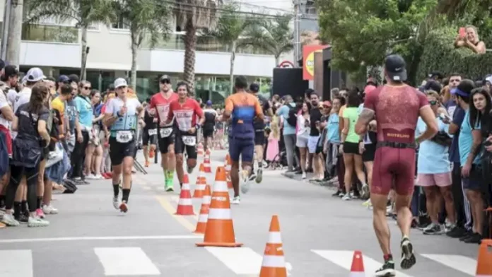 iron2 Atletas do Ironman 70.3 correndo em Florianópolis, com alterações no trânsito durante a prova.