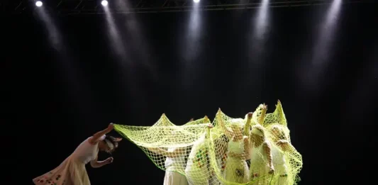Grupo de danças Ronaldo Rodrigues se apresentando em um festival para registrar e divulgar a participação da companhia no evento