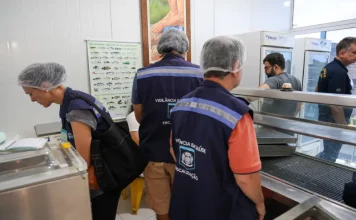 Fiscalização apreende 670 kg de alimentos irregulares em Florianópolis Agentes realizam fiscalização para verificar a qualidade e a segurança dos alimentos oferecidos ao consumidor.