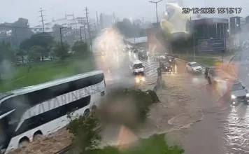 alagamentos causados pelas forte chuvas que atingiram Florianópolis