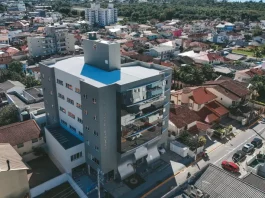 Prédio da Prefeitura de Biguaçu, sede administrativa do governo municipal e local de gestão de serviços públicos.