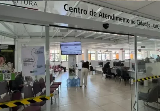 Centro de Atendimento ao Cidadão da Prefeitura de São José, onde poderão ser negociados os débitos através do Programa São José em Dia