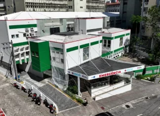 Hospital Governador Celso Ramos, representando os sete hospitais que estão entre os 100 melhores do país