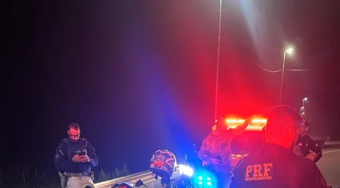 motos apreendidas pela PRF durante racha no contorno da BR-101