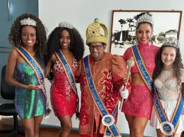 Corte do Carnaval Zé Folia, onde é escolhida a Rainha do Carnaval