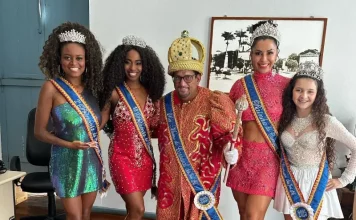 Corte do Carnaval Zé Folia, onde é escolhida a Rainha do Carnaval