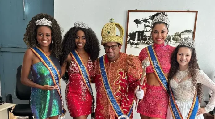 Corte do Carnaval Zé Folia, onde é escolhida a Rainha do Carnaval
