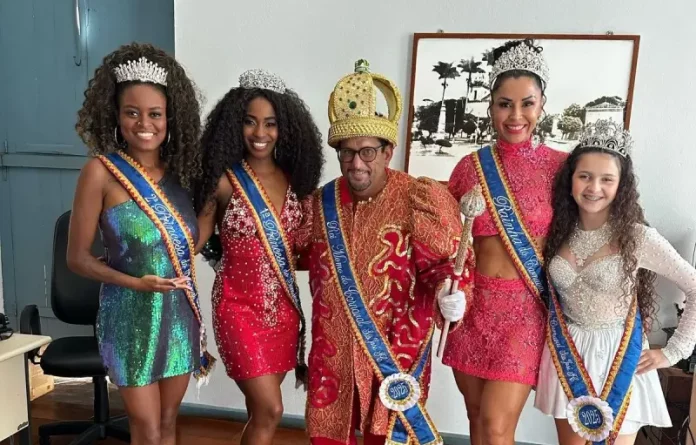 Corte do Carnaval Zé Folia, onde é escolhida a Rainha do Carnaval