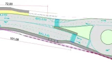 mapa da nova rotatória da Ponte da Lagoa