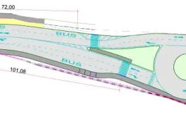 mapa da nova rotatória da Ponte da Lagoa