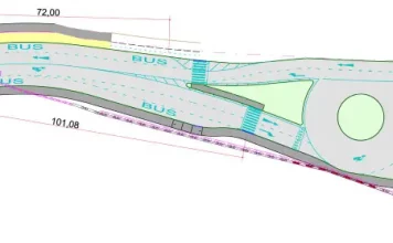 mapa da nova rotatória da Ponte da Lagoa