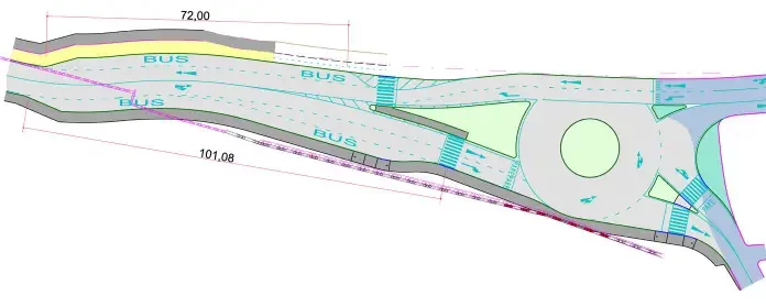 Prefeitura de Florianópolis planeja rotatória na saída da ponte da Lagoa mapa da nova rotatória da Ponte da Lagoa