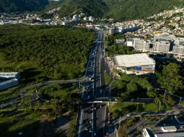 Obras da terceira pista da SC-401