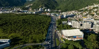 Obras da terceira pista da SC-401