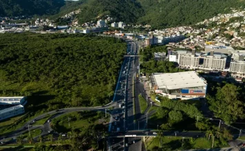 Obras da terceira pista da SC-401