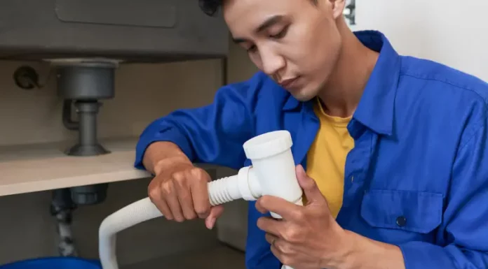 encanador verificando problemas de entupimento