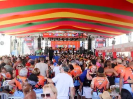 Balanço do Carnaval 2026 aponta queda em diversos índices criminais em Santa Catarina Publico participando do Berbigão do Boca, na abertura do Carnaval em Florianópolis