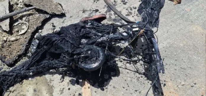 Bicicleta descartada em galeria pluvial de São José agravava alagamentos na cidade