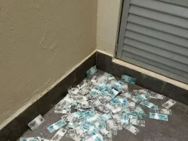 Dinheiro jogado pela janela durante Operação da Polícia Federal