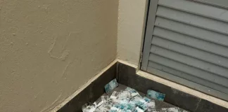 Dinheiro jogado pela janela durante Operação da Polícia Federal