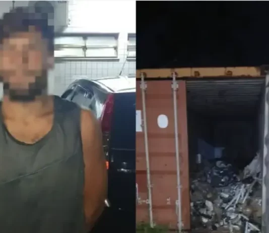 Homem preso pela Guarda Municipal de São José por furto no almoxarifado da Prefeitura