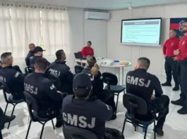 Agentes da GMSJ em reunião sobre segurança no Carnaval Zé Folia 2026