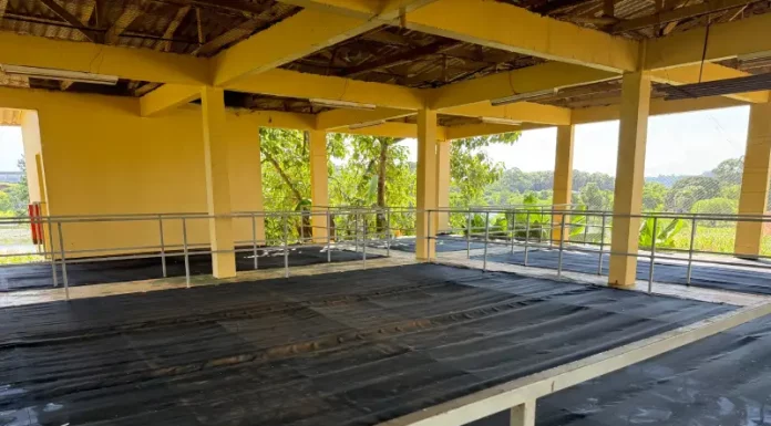 Sistema de reaproveitamento da chuva no presídio de Chapecó