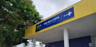 Foto da entrada da UBS Bela Vista, representando os novos horários de atendimento das UBSs de São José
