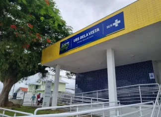 Foto da entrada da UBS Bela Vista, representando os novos horários de atendimento das UBSs de São José