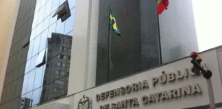 Entrada do Prédio da Defensoria Pública de Santa Catarina