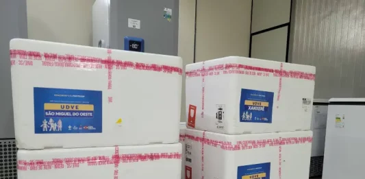 Doses de nirsevimabe recebido pela Secretaria da Saúde de SC