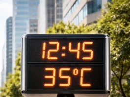 Imagem gerada por IA / OpenAI (DALL·E), indicando calor de 35º