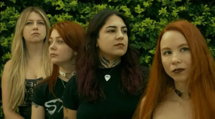Integrantes da Inpurge, uma das bandas femininas de Rock e Metal de Santa Catarina