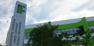 Fachada do Câmpus Florianópolis-Centro do IFSC, onde ocorre o Programa Partiu IF 2026
