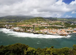 Vista aérea de São José para simbolizar São José SC 276 anos