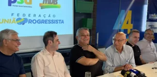 João Rodrigues em reunião com representantes do PP, MDB e União Brasil