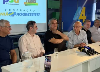 João Rodrigues em reunião com representantes do PP, MDB e União Brasil
