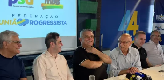 João Rodrigues em reunião com representantes do PP, MDB e União Brasil