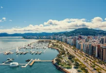 Pedra Fundamental do Parque Urbano e Marina Beira-Mar será lançada no aniversário de Florianópolis Foto do projeto do Parque Urbano e Marina Beira-Mar