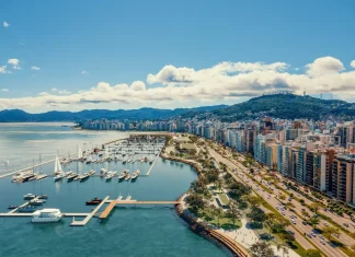 Pedra Fundamental do Parque Urbano e Marina Beira-Mar será lançada no aniversário de Florianópolis Foto do projeto do Parque Urbano e Marina Beira-Mar
