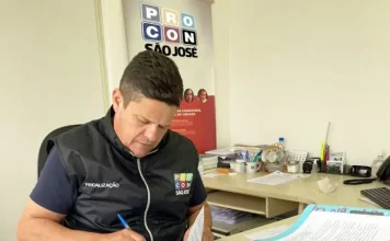 iretor executivo do Procon, Tetê Souza analisando processos