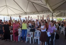 Servidores em Assembleia Geral do Sintram-SJ