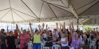 Servidores em Assembleia Geral do Sintram-SJ