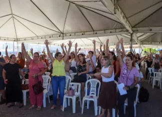 Servidores em Assembleia Geral do Sintram-SJ