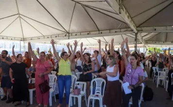 Servidores em Assembleia Geral do Sintram-SJ