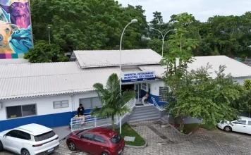 Florianópolis inaugura primeiro hospital veterinário municipal Foto aerea do Hospital Veterináro Municipal de Florianópolis