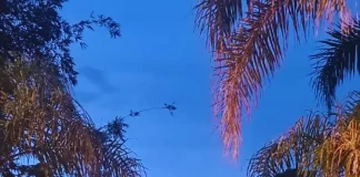 Viatura da Polícia Federal em frente ao endereço de buscas da Operação Sem Lastros